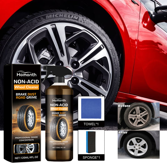 GDBadais Non-Acid Wheel Cleaner, Wheel Hub Renovation Cleaning And Polishing Maintenance Multi-Functional Cleaning Agent