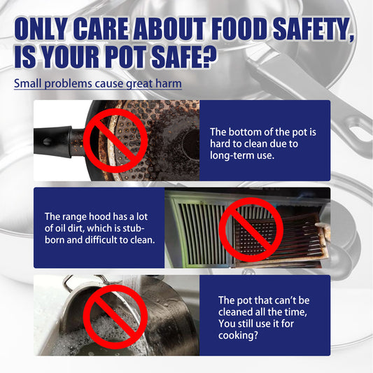 GDBadais Stainless Steel Cleaning Cream, Kitchen Decontaminant Pot Rust, Pot Bottom, Stove Top Black Scale Cleaning Cream