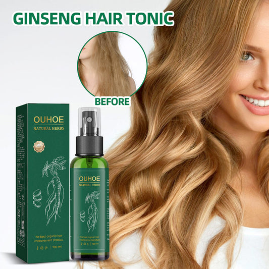GDBadais Ginseng Hair Growth Liquid, Ginseng Essence Moisturizes Hair, Hair Prevents Loss And Care Hair Growth Spray