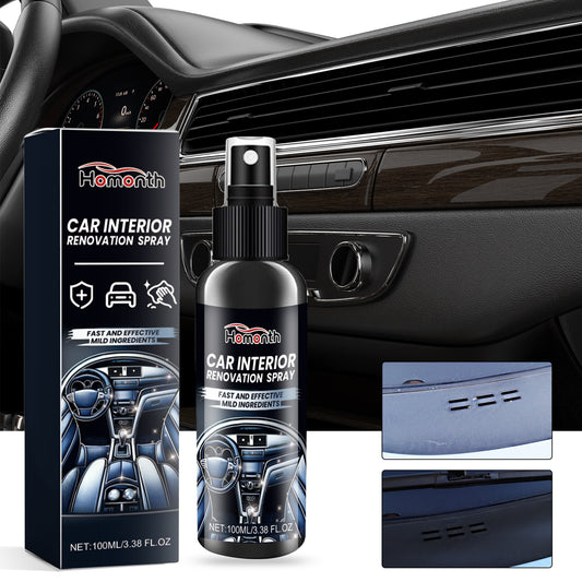 GDBadais Car Interior Renovation Spray, Seat Interior Instrument Panel Cleaning Decontamination Maintenance Refurbishing Care Agent