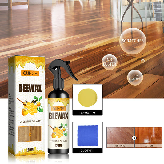 GDBadais Furniture Beeswax Spray, Furniture Floor Care Polishing Waterproof Anti-Cracking Scratches Refurbished Care Wax