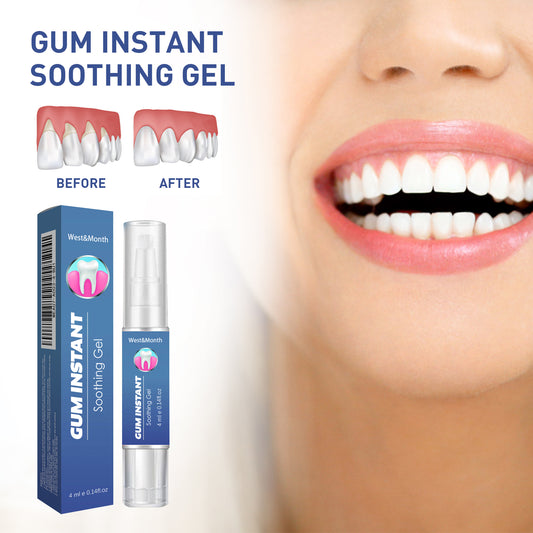 GDBadais Gum Instant Soothing Gel, Relieve Gums Swelling And Pain Clean Teeth Plaque Stains And Whiten Teeth Gel