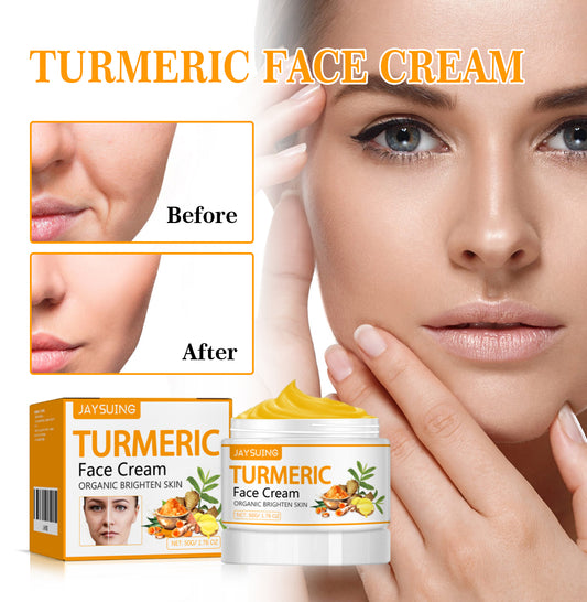 GDBadais Turmeric Firming Beauty Cream, Lightens Wrinkles, Tightens Face, Brightens Skin And Prevents Aging Cream