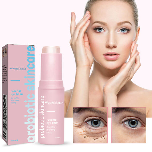 GDBadais Rosehip Eye Cream Stick, Eye Area Moisturizing Light Line Dark Circles Lift Firming Eye Cream