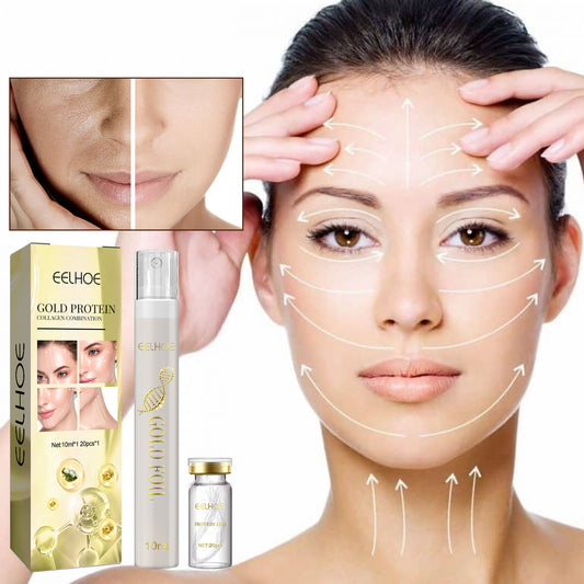 GDBadais Protein Line Firming And Lifting Set, Face Smoothing Fine Lines Shaping And Firming Skin Moisturizing Serum
