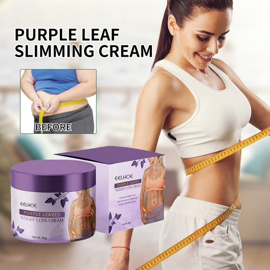GDBadais Purple Leaf Slimming Cream Body Shaping And Firming Skin Small Waist Slim Curves Body Slimming Moisturizer