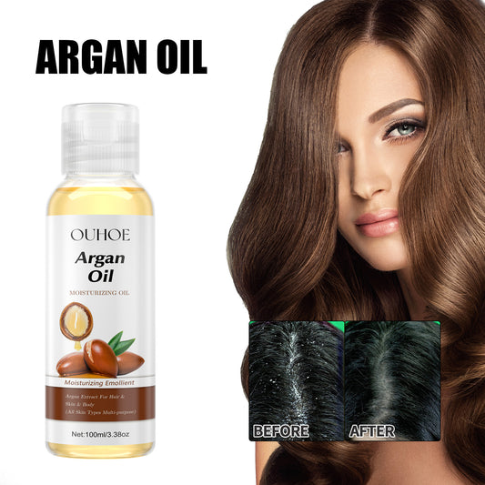 GDBadais Argan Oil Moisturizes And Tightens Skin, Strengthens Hair, Strengthens Hair, Softens Hair Care Multi-Effect Essential Oil
