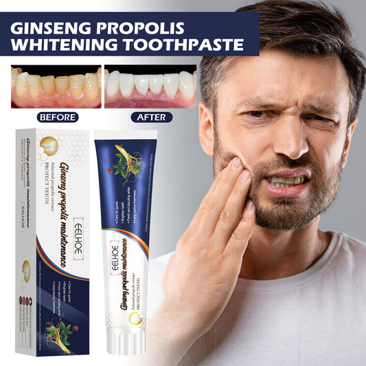 GDBadais Ginseng Propolis White Toothpaste, Cleaning Stains Bad Breath, Teeth And Gums Care White Toothpaste