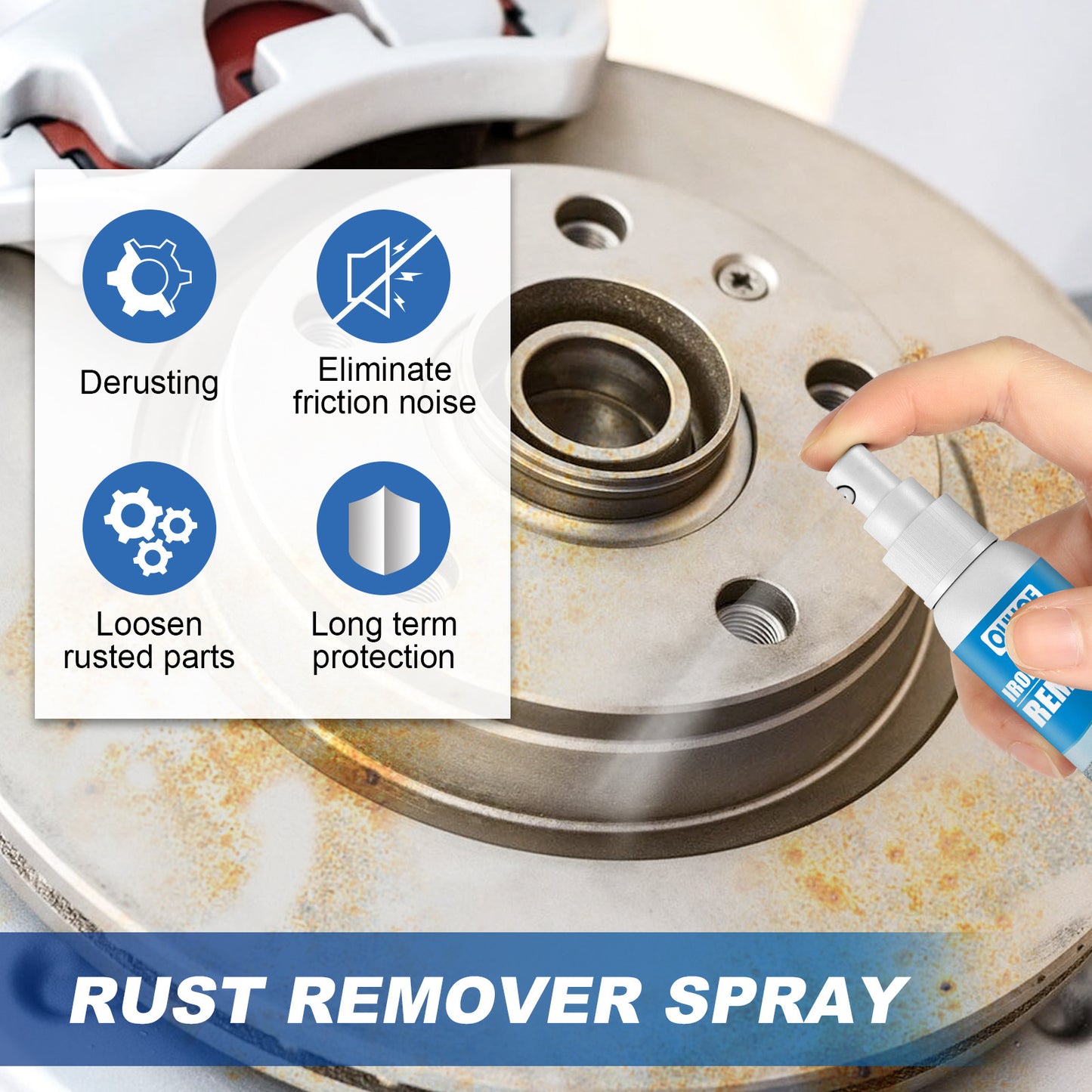 GDBadais Auto Iron Powder Rust Remover Spray Rust Remover Auto Products Stain Remover Rust Remover Cleaning Products