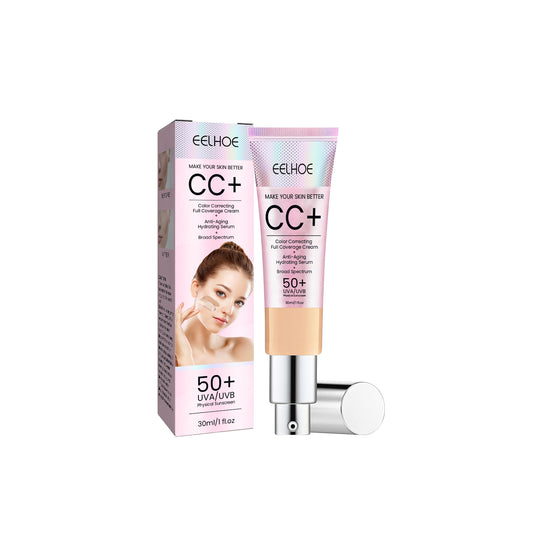 GDBadais Face Repair Cc Cream Natural Concealer, Water Resistant, Moisturizing And Repairing Brightening Skin