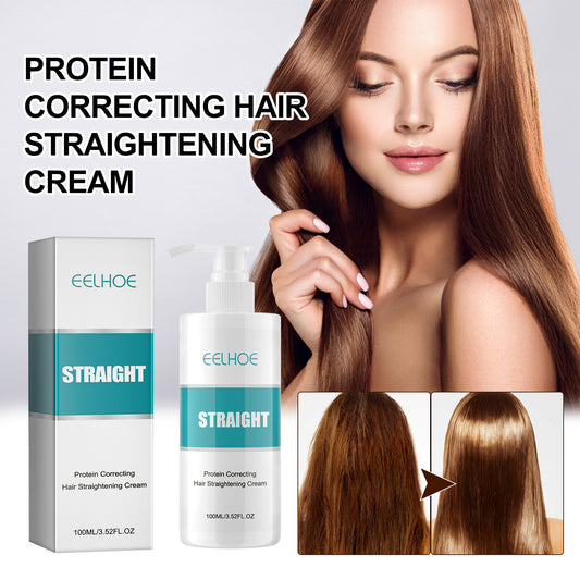 GDBadais Protein Correcting Hair Straightening Cream, Smoothing And Repairing Damaged Hair Smoothing Cream Without Straightening