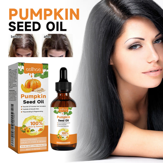 GDBadais Pumpkin Seed Oil Moisturizes And Repair Hair Root, Firming Hair, Smoothing And Strengthening Hair Care Essential Oil