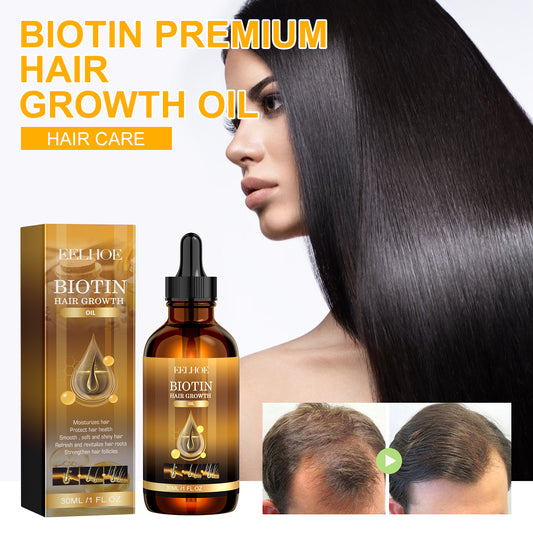 GDBadais Biotin Hair Essential Oil Deeply Moisturizes And Improves Scalp Massage Treatment Soft Hair Essential Oil