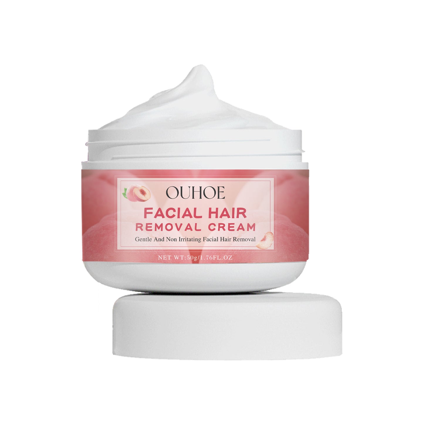GDBadais Peach Hair Removal Cream Gentle Non-Irritant Cleaning Ladies Facial Lip Hair Quick Hair Removal Cream