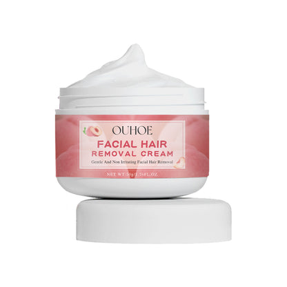 GDBadais Peach Hair Removal Cream Gentle Non-Irritant Cleaning Ladies Facial Lip Hair Quick Hair Removal Cream