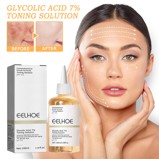 GDBadais Glycolic Acid 7% Toner, Remove Acne Lighten Acne Repair Acne Mark Moisturize Skin Toner
