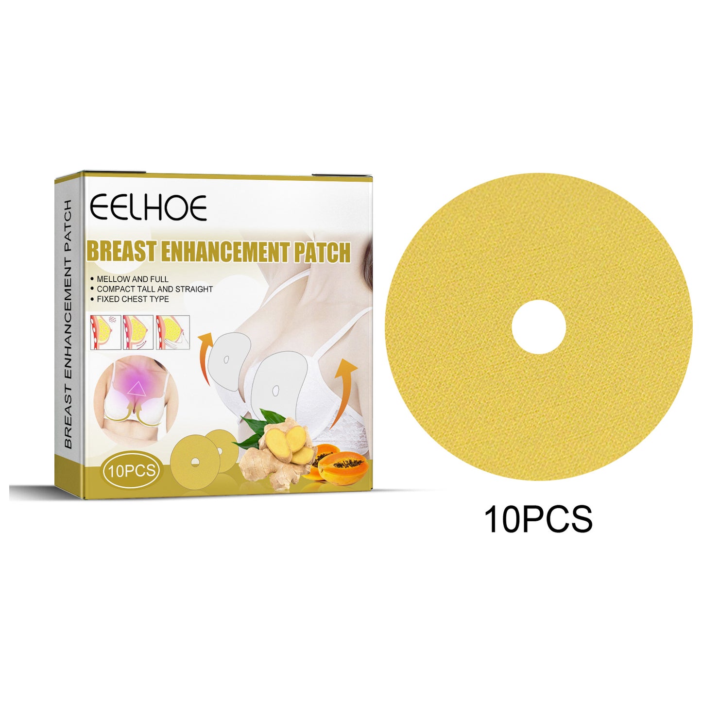 GDBadais Breast Care Stick Ginger Breast Care Stick Plump Plump Firming Chest Lift Stick Breast Care