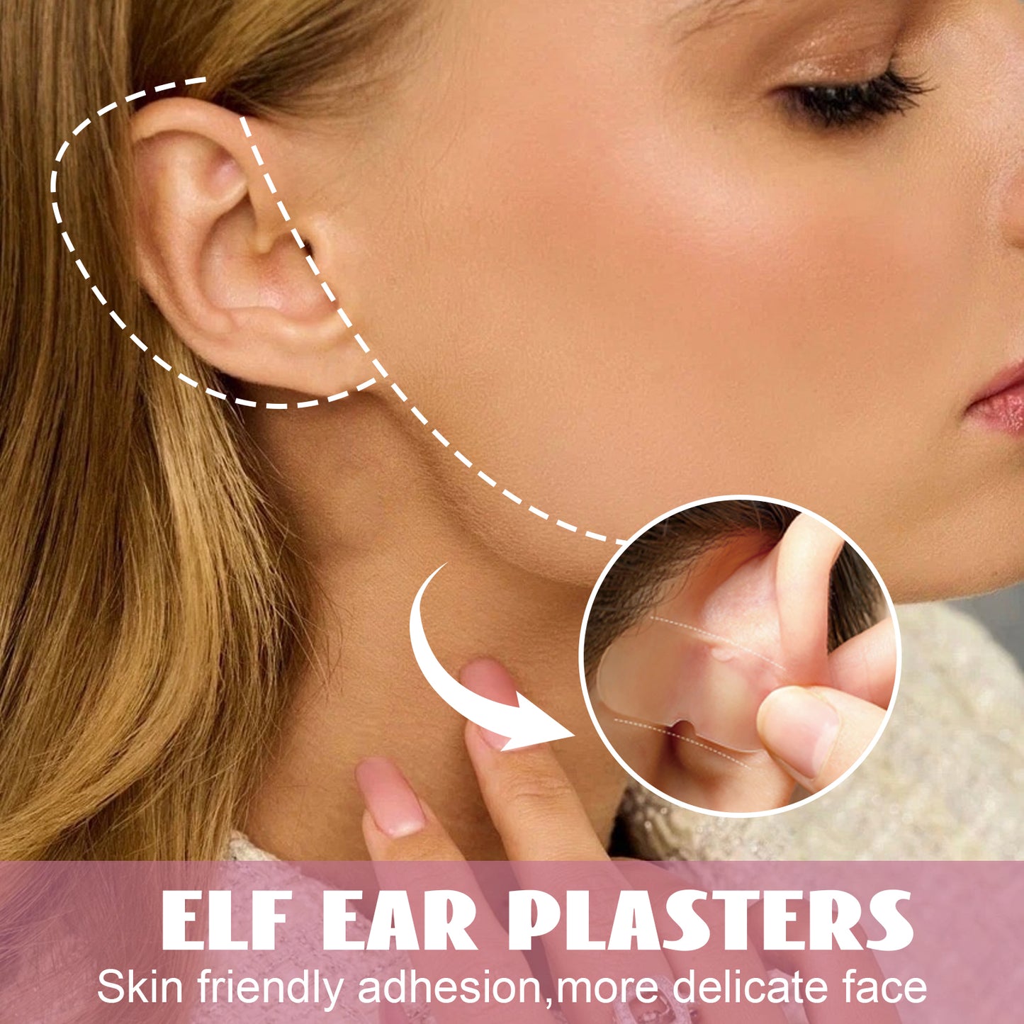 GDBadais Fairy Ear Mask Ear Mask Small Invisible Breathable Waterproof Corrective Ear Fix