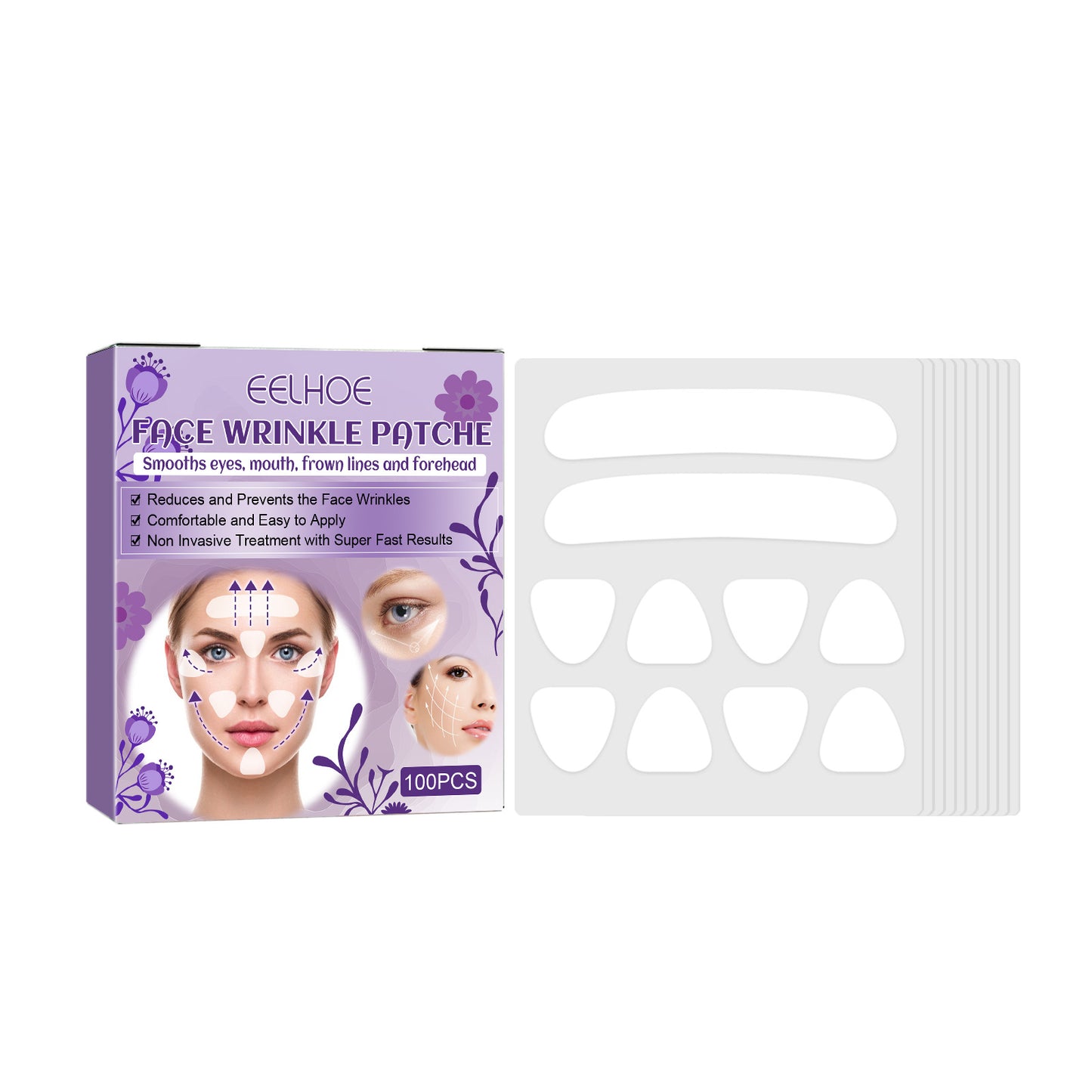 GDBadais Facial Wrinkle Patch, Droop Decree Line Lift Facial Skin Tightens Mouth Line Cheek Patch