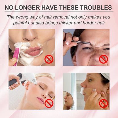 GDBadais Peach Hair Removal Cream Gentle Non-Irritant Cleaning Ladies Facial Lip Hair Quick Hair Removal Cream