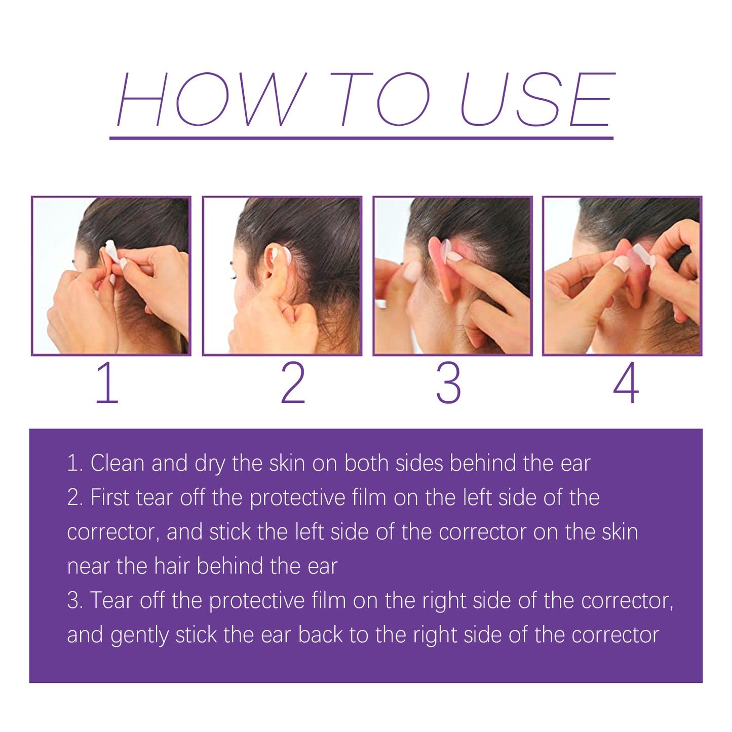 GDBadais Cosmetic Ear Correctors, Ear Display Small Support Corrects Flapper Ear Pinna Shape Waterproof Ear Stickers