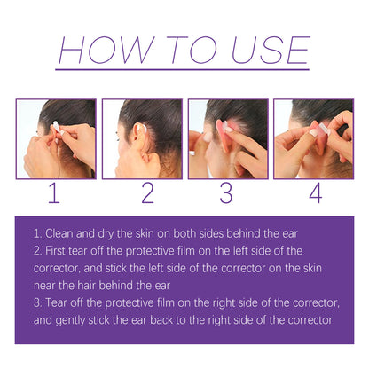 GDBadais Cosmetic Ear Correctors, Ear Display Small Support Corrects Flapper Ear Pinna Shape Waterproof Ear Stickers