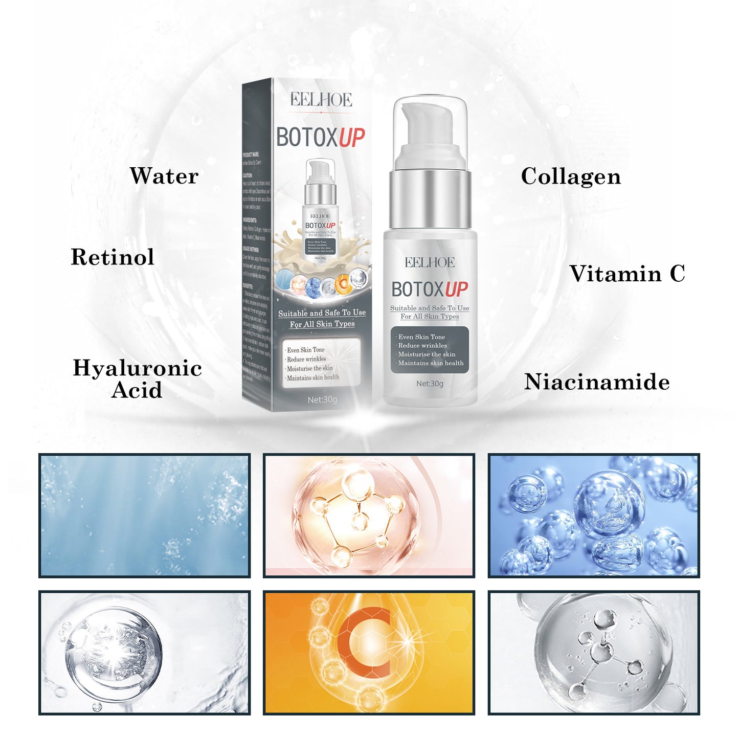 GDBadais Face Fine Line Whitening Cream, Firming Skin Repairing And Smoothing Fine Lines Delicate Pores Cream