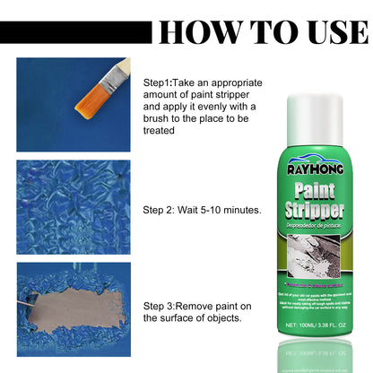GDBadais Paint Remover, Auto Wheel Stripping Metal Surface Paint Remover Non-Trace Cleaning Paint Remover