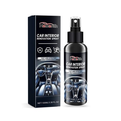 GDBadais Car Interior Renovation Spray, Seat Interior Instrument Panel Cleaning Decontamination Maintenance Refurbishing Care Agent
