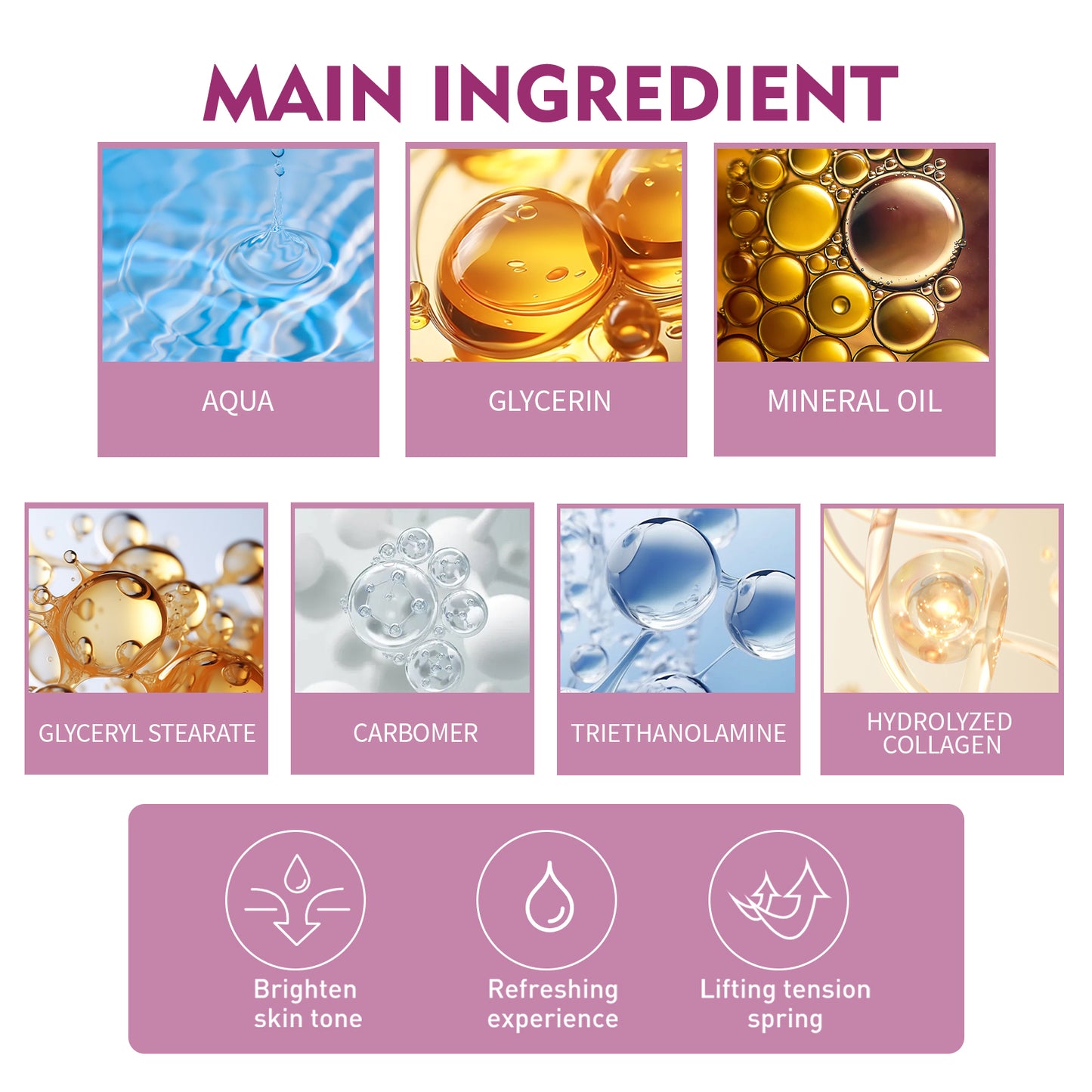 GDBadais Hydrolyzed Collagen Neck Cream, Fade Neck Lines Shaping Swan Neck Smooth White Neck Cream