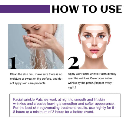 GDBadais Facial Wrinkle Patch, Droop Decree Line Lift Facial Skin Tightens Mouth Line Cheek Patch