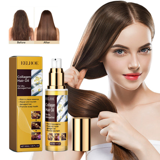 GDBadais Maca Essence Repair Collagen, Repair Bifurcate Improve Hair Moist Smooth The Hair Essence