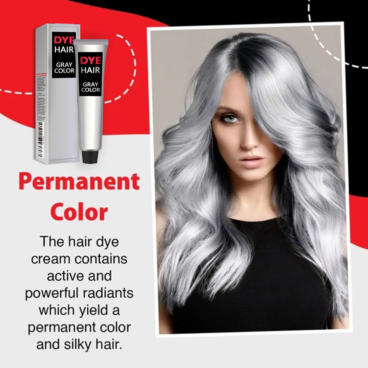 GDBadais Hair Conditioner Granny Grey Hair Conditioner Trend Hair Balm Easy To Color Long Lasting Mild Hair Without Damage