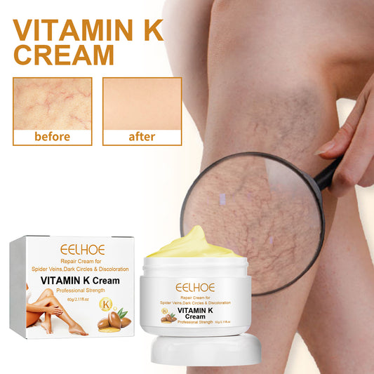 GDBadais Vitamin K Cream Skin Care For Sore And Swollen Legs Earthworm Leg Vein Massage Cream
