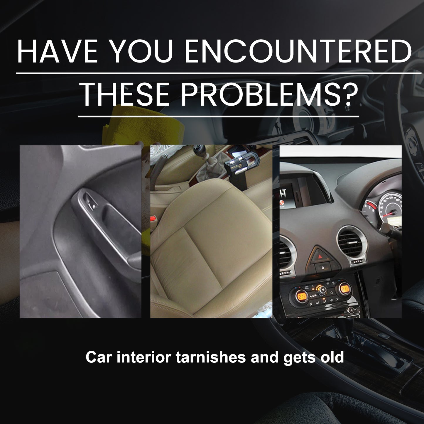 GDBadais Car Interior Renovation Spray, Seat Interior Instrument Panel Cleaning Decontamination Maintenance Refurbishing Care Agent