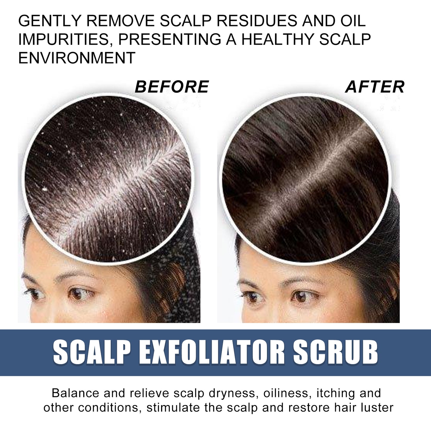 GDBadais Scalp Exfoliating Scrub Moisturizes Dry Hair And Scalp Cleansing Treatment Refreshing Scrub