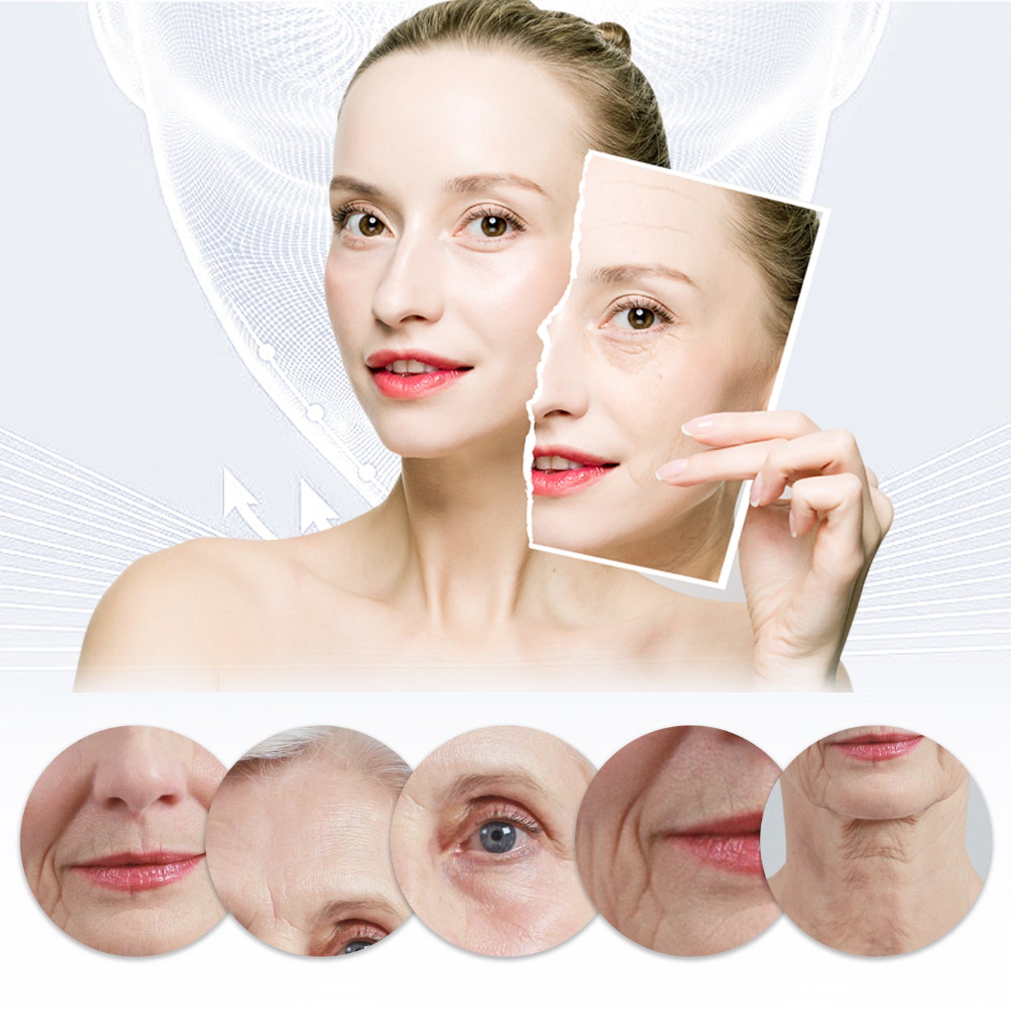 GDBadais Collagen Eye Mask Collagen Essence Soft Skin Lifting Elastic Moisture Crystal Eye Mask