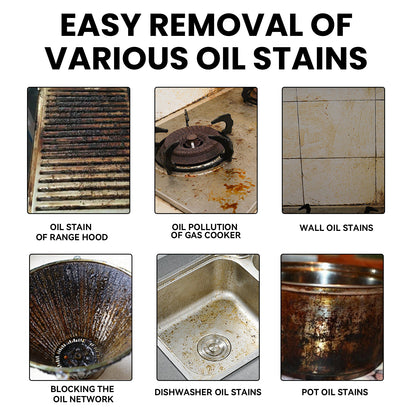 GDBadais Heavy Oil Foam Cleaner, Kitchen Stove Range Hood Wash Basin Oil Dirt Removal Cleaner