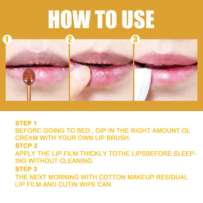 GDBadais Honey Lip Mask, Moisturizing Exfoliator Lip Care Bee Lip Balm